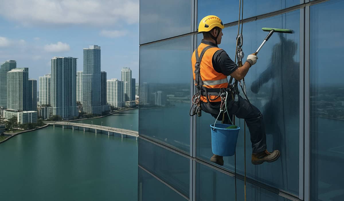 Certifications for cleaning windows at height: What professionals need to work safely in Miami